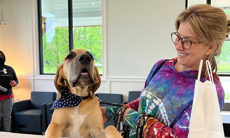 Client and their dog Client and their dog